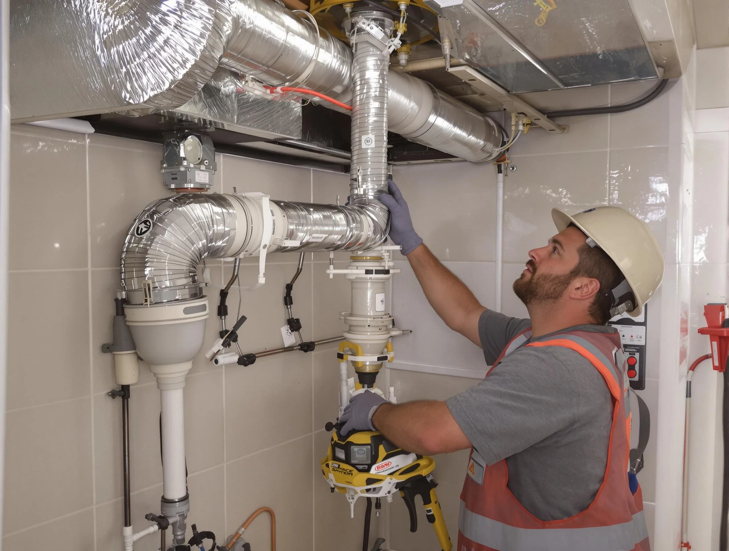 Oklahoma City Dryer Vent Cleaning expert performing professional dryer vent repair and installation in Oklahoma City