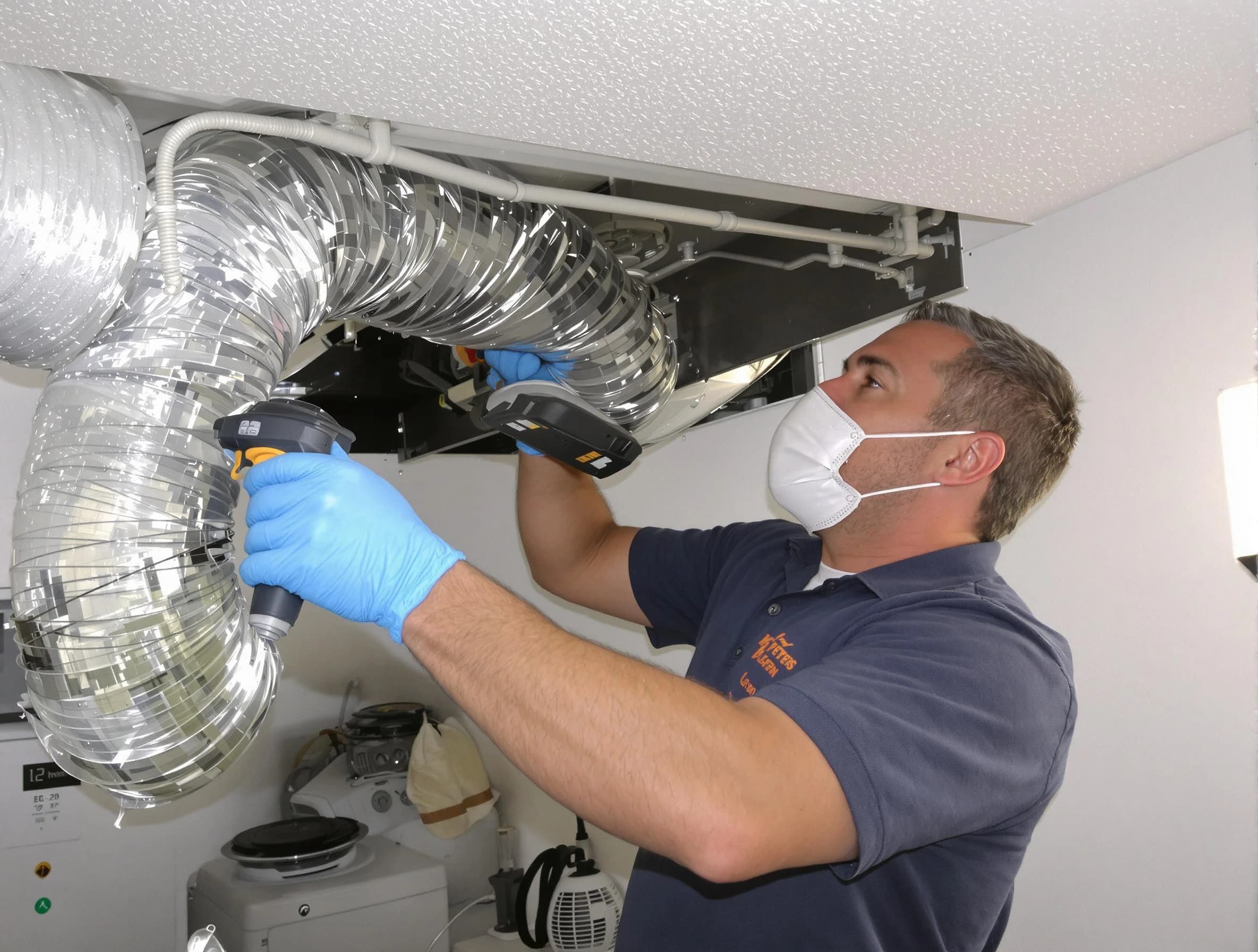 Oklahoma City Dryer Vent Cleaning professional performing thorough residential dryer vent cleaning in Oklahoma City