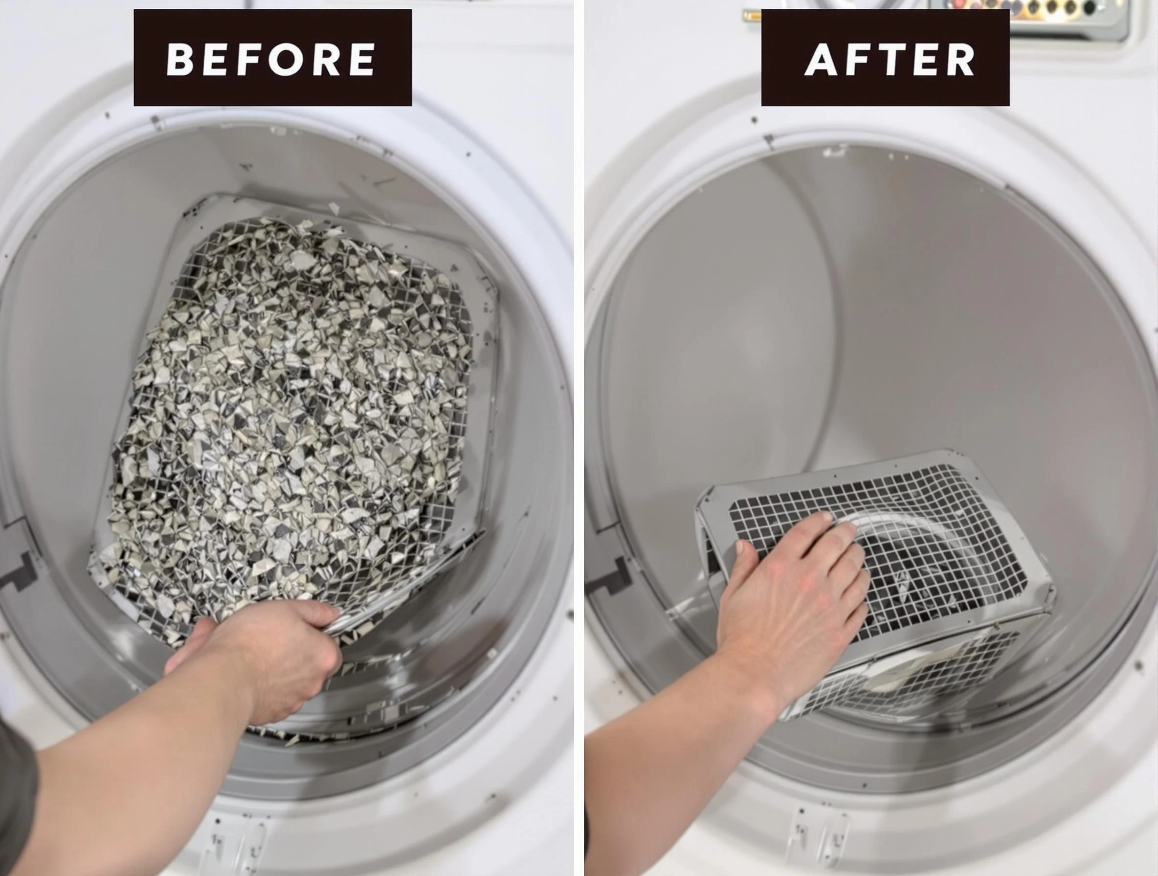 Professional lint trap cleaning by Oklahoma City Dryer Vent Cleaning in Oklahoma City